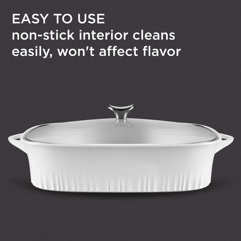 CorningWare QuickHeat 5.7-QT Cast Aluminum Roaster With Lid & Non-Stick
