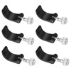 HJZHII 6 Pack Trekking Poles Quick Flip Pole Clamps with