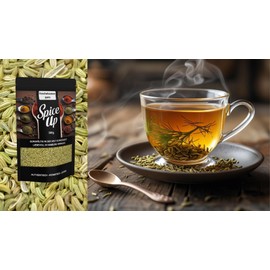 Spice Up Fennel Seeds 300 g - Fennel Seeds 300 g - Aromatic Sweet & Versatile - For Tea, Bread, Curries & Ayurveda - 100% Natural, Vegan & No Additives - Aromatic Fresh Packed