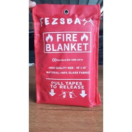 Emergency Fire Blanket for Home and Kitchen, Fire Extinguisher Blanket, 2 Pack 40"x40" Fire Suppression Blanket, Fire Blankets for Home Fireproof Blanket for Camping, School, Grill, Car, Office