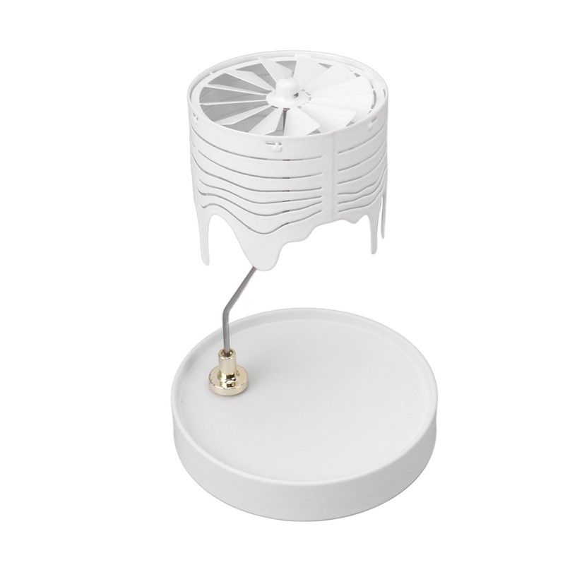 Christmas Tree Carousel Spinning Candle Holder Stainless Steel Rotary Tree