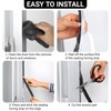 33 Ft Gray Self-Adhesive Soundproofing Weather Stripping for Doors and