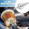 A ABSOPRO Universal Gas Inline Fuel Filter 6mm OD Gasoline