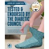 Doctor's Select DS Diab - Calcetines tobilleros + Grips-L-Grn/Gry/Blu/Tan