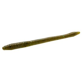 Zoom Bait Finesse Worm Bait-Pack of 20 (Green Pumpkin Green, 4.75-Inch)