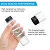 PATIKIL 65ml Plastic Test Tubes with Screw Caps, Set of
