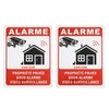 Be In Your Mind 2PCS Video Surveillance Warning Signs Reflective