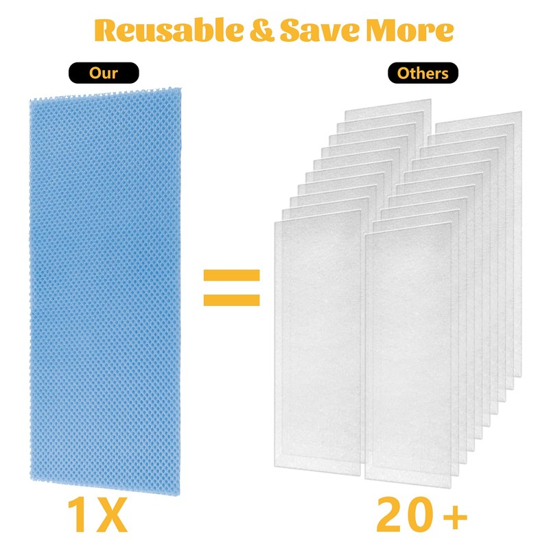 GCGOODS 15 Pcs 4" x 12" Air Vent Filters, Reusable