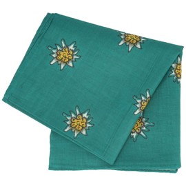Breiter Edelweiss Traditional Cloth, 100% Cotton, 50 x 50 cm (Medium Green), medium green