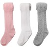 Baby Toddler Girls Tights Seamless Cable Knit Cotton Leggings Pants