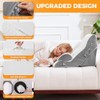 Ruqmuis 3PCS Wedge Pillow Set for After Surgery, Adjustable Back