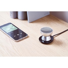 Lexon Mini Bluetooth Speaker, Portable TAMO Pairing with Touch Screen, Built-in Microphone and Speaker, Wireless for PC and Smartphone - Aluminum