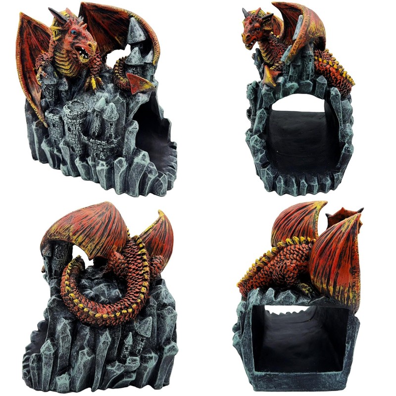 Euiroet Dragon Statue Gutter Downspout Extender,Garden Outdoor Decor Sculpture,Gutter Diverter