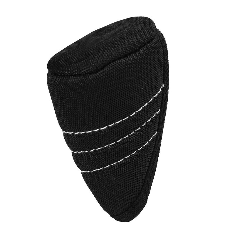 sourcing map Black Zipper Closure Gear Shift Knob Cover for