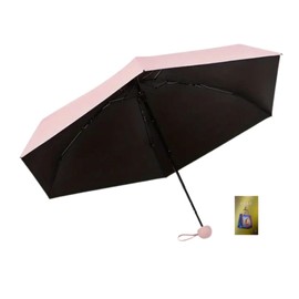 Rainy and Sunshine Folding Umbrella, Pastel Colors, Includes an Omakori Card That Will Not Fail Shopping Online, Pink