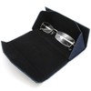 KKD Stylish Denim Glasses Hard Case, Triangle, Foldable, Simple, Storage,