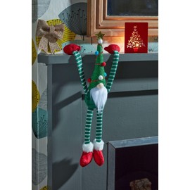 Christmas Tree Hanging Weighted Hands Nordic Gnome Santa Gonk 50cm Long Made of Fabric