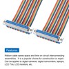 sourcing map sourcing map IDC Rainbow Wire Flat Ribbon Cable
