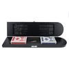 Pacific Shore Games Wooden Cribbage Board Game Set, Black Stained