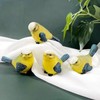 NOELAMOUR Gardening Figurine, 4 Birds, Resin, Cute Animals, Garden Ornaments,