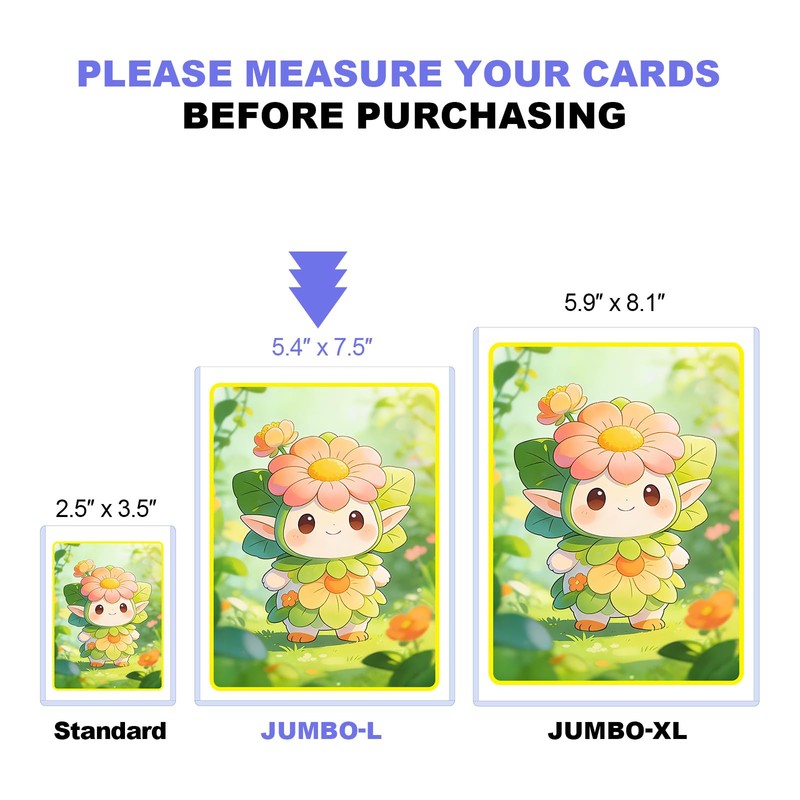 5x7 Toploader for Jumbo Cards - Perfect Fit for 5.4"