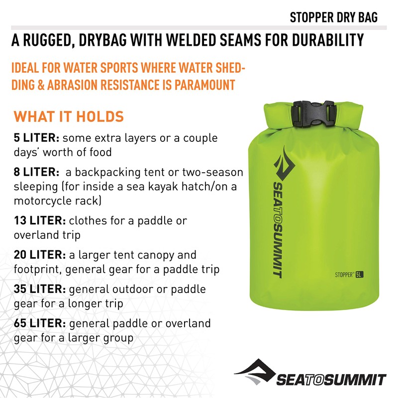 Sea to Summit Stopper Dry Bag 5L Green