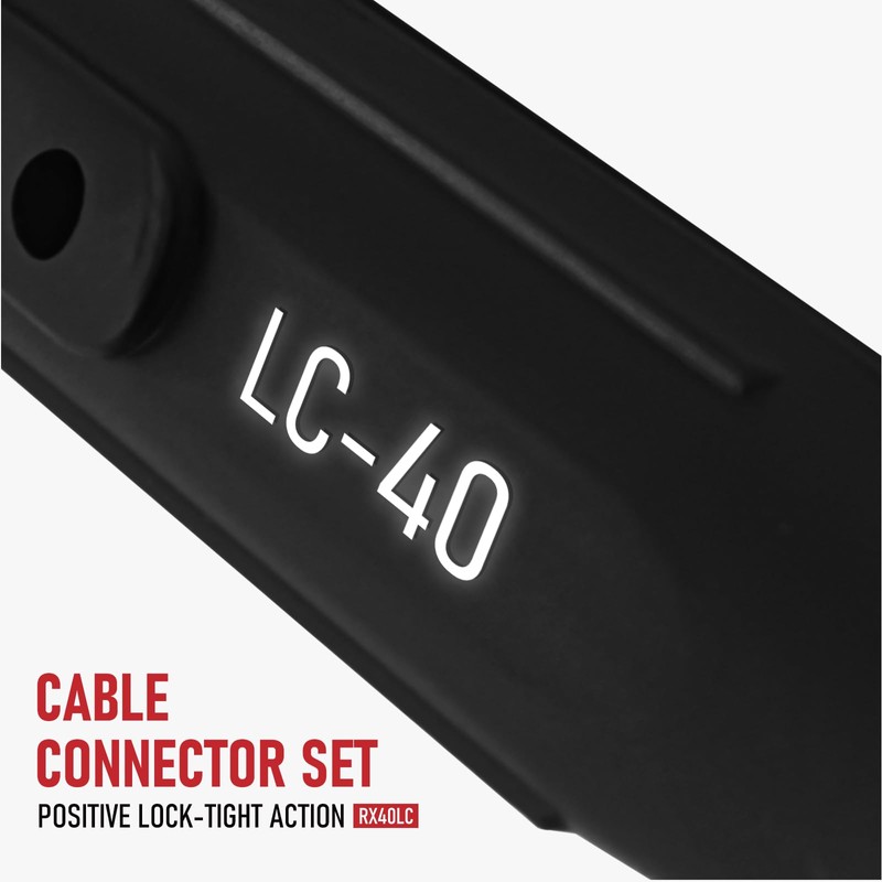 RX WELD LC40 Cable Connector Set, Includes Black Male and