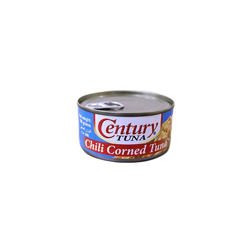 Century Light Chili Corned Tuna (6 Pack, Total of 38.4oz)