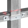 GBGS 6 Pcs Square Tube Fence Line Rail Bracket,2-1/2" x