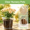7/6/5/4 Inch Clear Nursery Pots with Drainage Hole 20Pcs,Plastic Plant