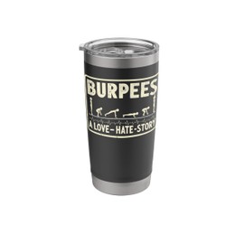 Burpee Funny Workout Gym Stainless Steel Insulated Tumbler