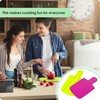 Kitchen Helpis® Set of 4 Foldable Chopping Board Small, Plastic