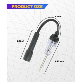 SCUARI Spark Plug Tester,Car Accessories Spark Tester,Car Exterior Accessories Ignition Coil Tester Tool,Plug-in Sparks Testers Small Engine,Fit for Cars,Lawnmower,Internal External Engine (2pcs)