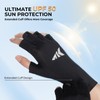 KastKing Ultimate Angler Fingerless SPF Sun Gloves, UPF50+ Sun Protection