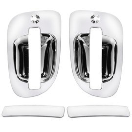 Easyinst Chrome Exterior Door Handle Cover Right Fit for 2008-2017 Freightliner Cascadia,M2
