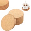 10pcs Round Heat Insulation Cork Coasters,Drink Placemat Plain,Coffee Tea Cup