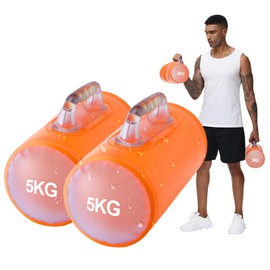 DEIRIS Water Dumbbells, Foldable & Adjustable Dumbbell, Water Weight Bag, Portable Fitness Equipment, Adjustable Weights, Dumbbells up to 10 kg/Pair, for Strength Training, Core Training