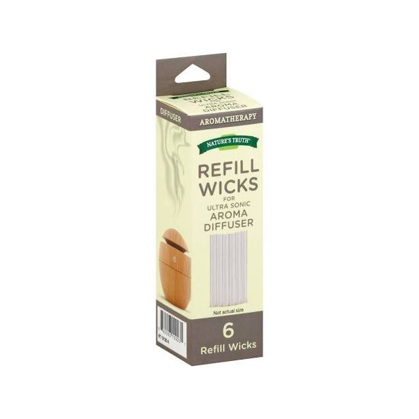 Nature's Truth Wood-Look Diffuser Wicks, 6 Count