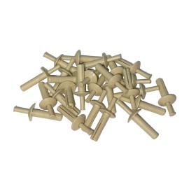 AP Products Plastic Rivet,  1", Almond, 25/pk For Camper Motorhome RV Mobile Homes