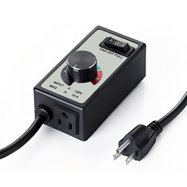 Midcvfrun Electronic Fan Speed Controller, 0-100% Variable Speed Adjuster for Inline Duct Fans Radon Fan Hydroponic Exhaust Fans Equipped 6’ Long Cord