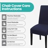 High-Back Chair Covers for Dining Room Chairs – Spandex Stretch,
