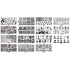 BeautyLeader 20 Pcs Nail Stamp Plates Set 15 Nail Art