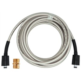 25-Foot Pressure Washer High Pressure Hose with m22 connector, Replacement for Greenworks 5200402, Compatible with all Greenworks Pressure Washers, 1/4-Inch Quick Connect