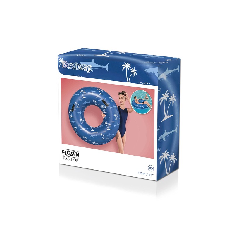 Bestway Nautical Swim Ring Diameter 119 cm Assorted Colours