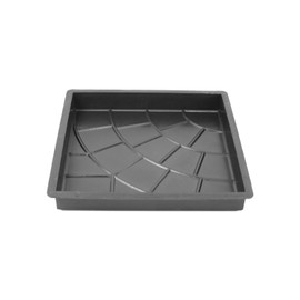 @tec Concrete Mould, Formwork Mould, Plastic Moulds for Concrete, Patio Plate, Paving Slab in Circle Look, 35 x 35 x 5 cm