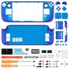 eXtremeRate Chameleon Purple Blue Faceplate Back Plate Shell for Steam