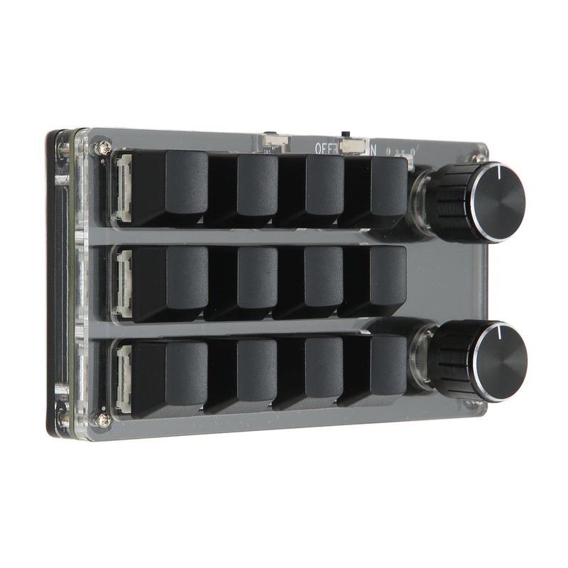 Mini Keypad 12 Keys 2 Knobs USB Or BT Connection