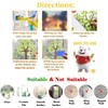 Shinybox Christmas Window Stickers, 9 Sheets Christmas Window Stickers Reusable