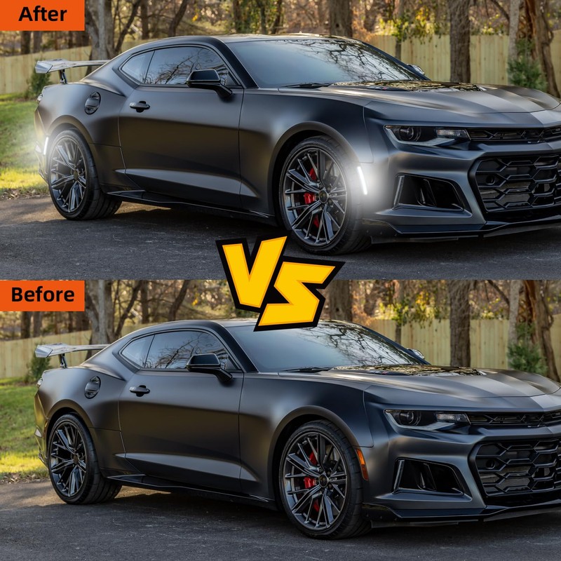 LED Dynamic Side Marker Lights Compatible with Camaro 2016 2017