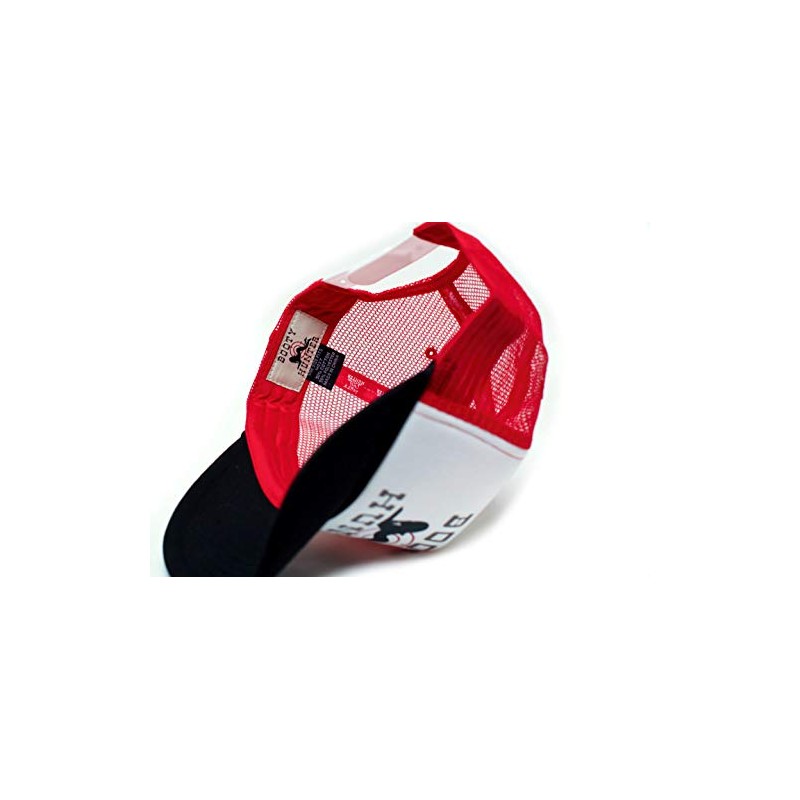 Booty Hunter Unisex-Adult Curved Bill One-Size Truckers Hat Red/White/Black